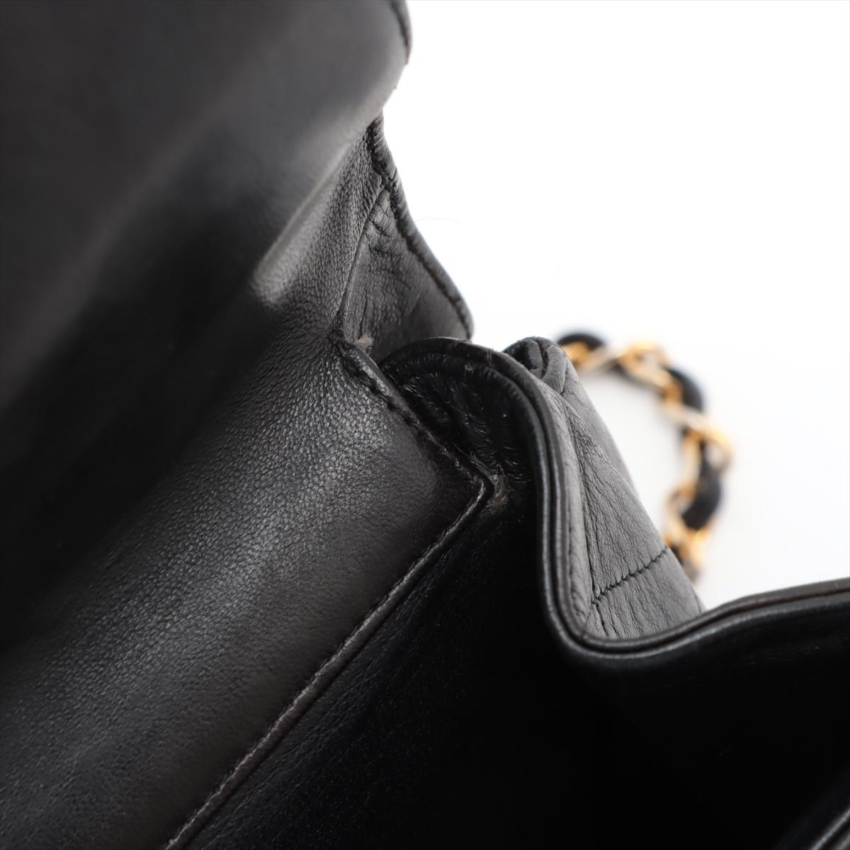 Chanel CC Logo Matelasse Lammfell Einzelklappe Doppelkette Tasche Schwarz * PREORDER im Angebot 11