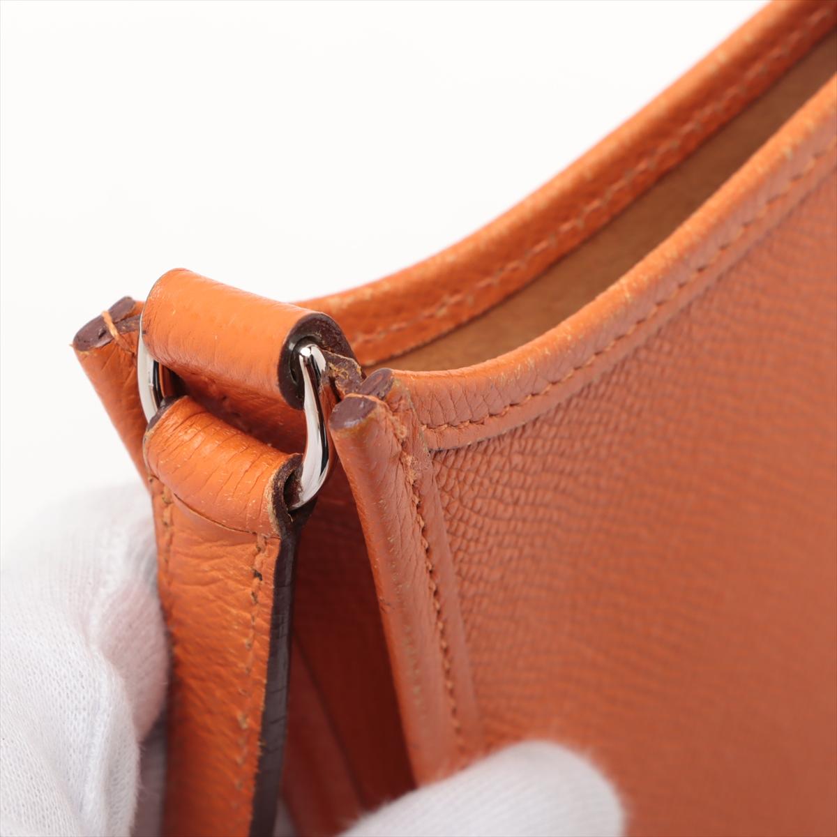 Hermès Evelyne 16 TPM Veau Epsom Orange *Vorbestellung * im Angebot 6