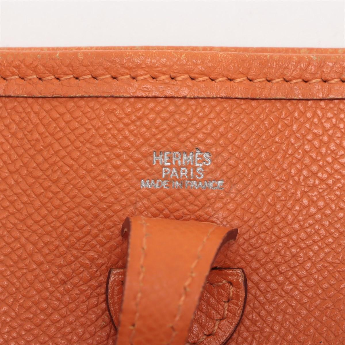 Hermès Evelyne 16 TPM Veau Epsom Orange *Vorbestellung * im Angebot 4