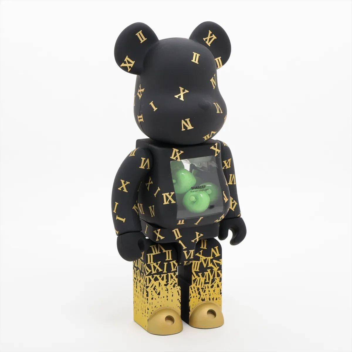 Medicom Shareef 100% & 400% Bearbrick Figure Set Black Bon état - En vente à Humacao, PR
