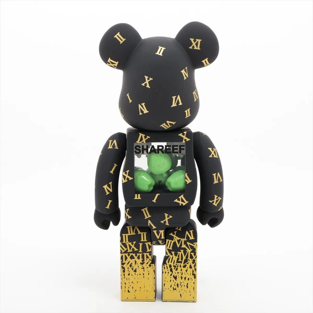 Medicom Shareef 100% & 400% Bearbrick Figure Set Black Unisexe en vente