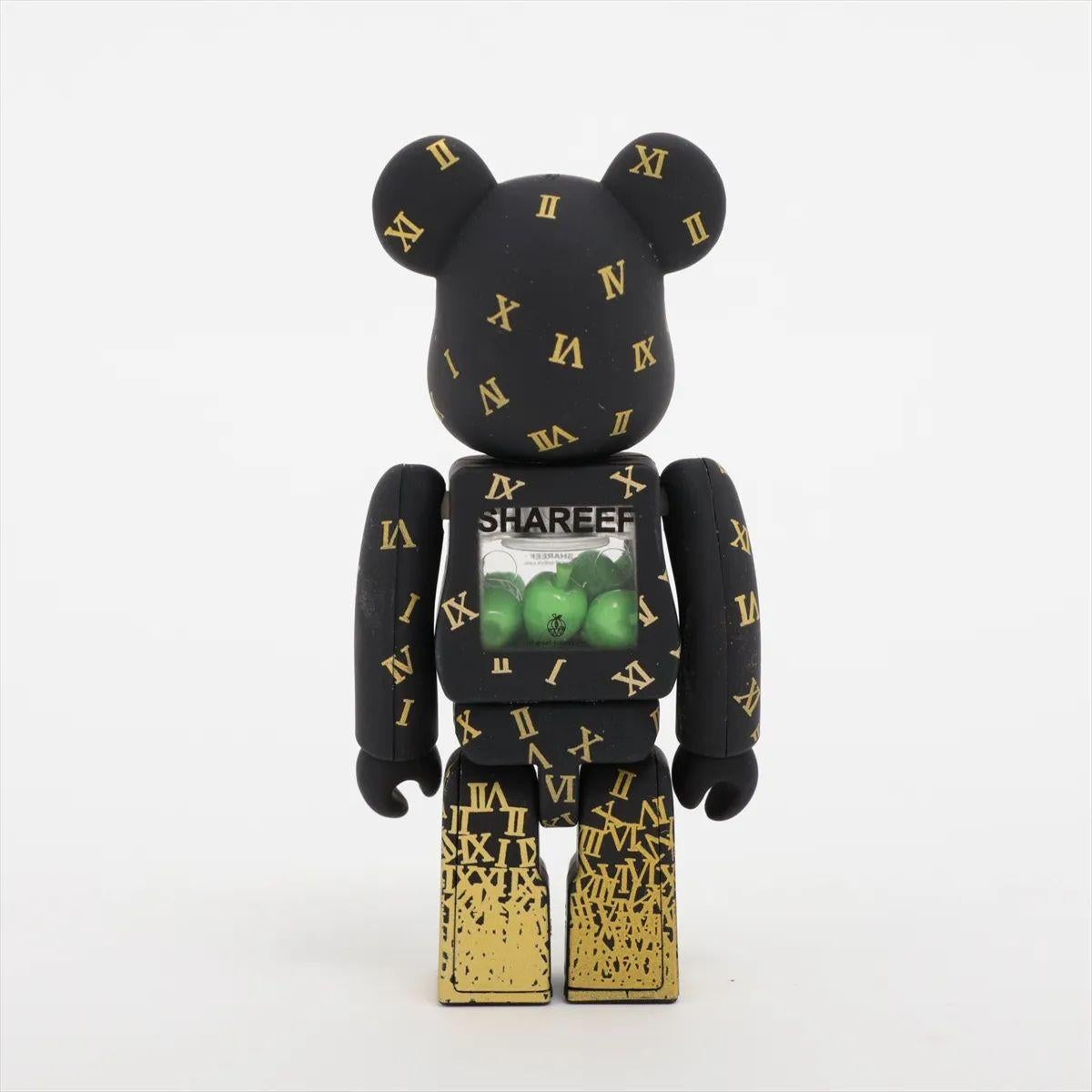 Medicom Shareef 100% & 400% Bearbrick Figure Set Black en vente 4