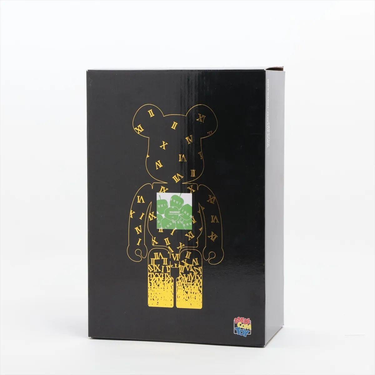 Medicom Shareef 100% & 400% Bearbrick Figure Set Black en vente 8