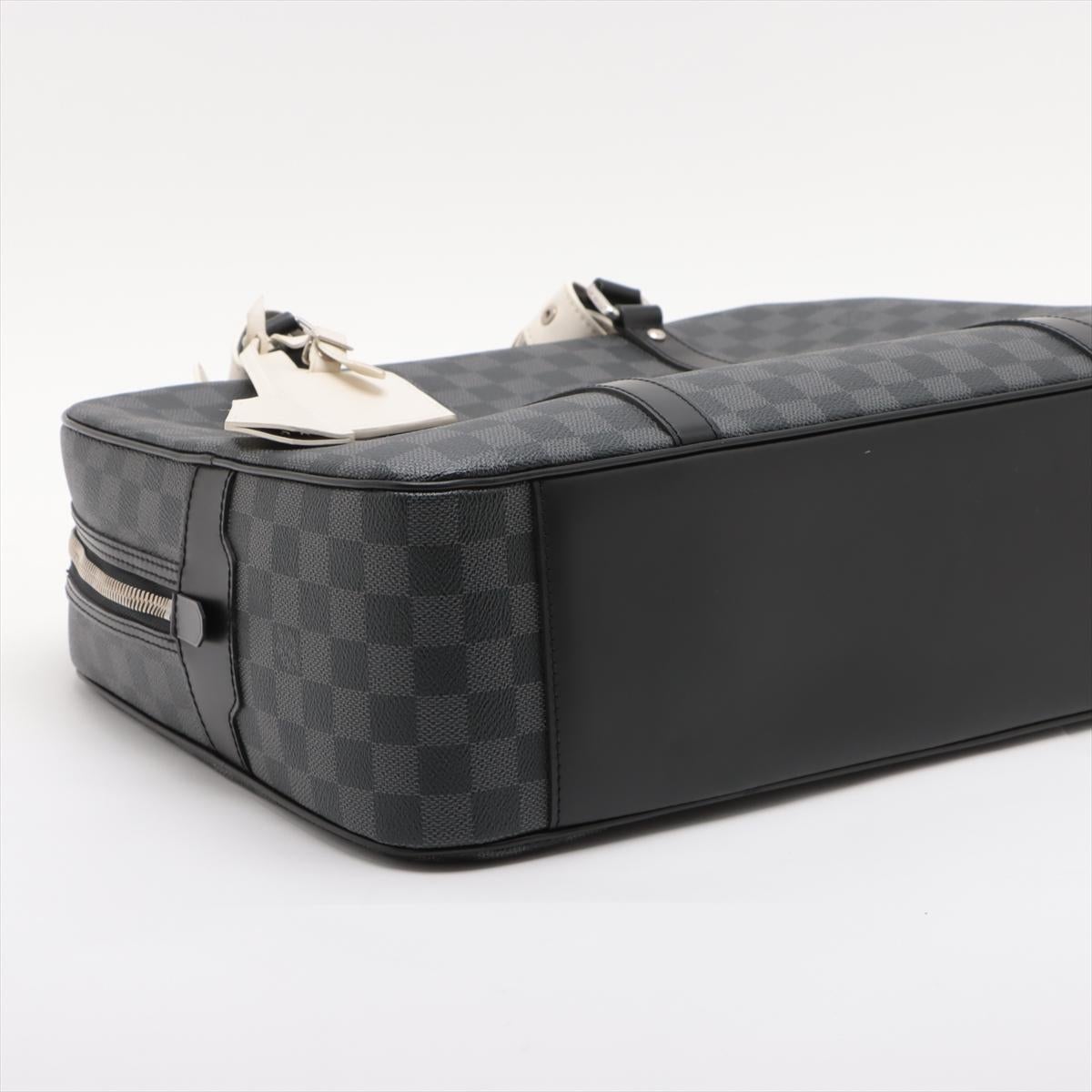 Louis Vuitton Damier Graphite Porte-Documents Voyage Noir x Blanc * PRECODER * en vente 2