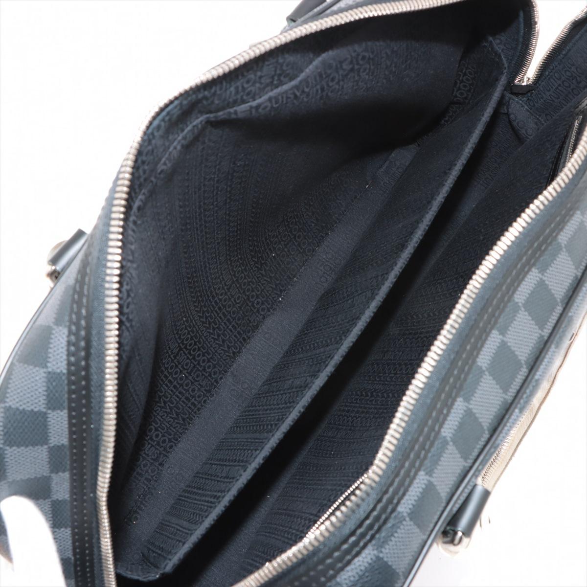 Louis Vuitton Damier Graphite Porte-Documents Voyage Noir x Blanc * PRECODER * en vente 7