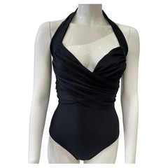 Chanel Frühjahr Sommer 1990 ein Stück Körper Badeanzug
