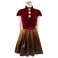 Abito da cocktail da passerella di Christian Lacroix A/I 1988