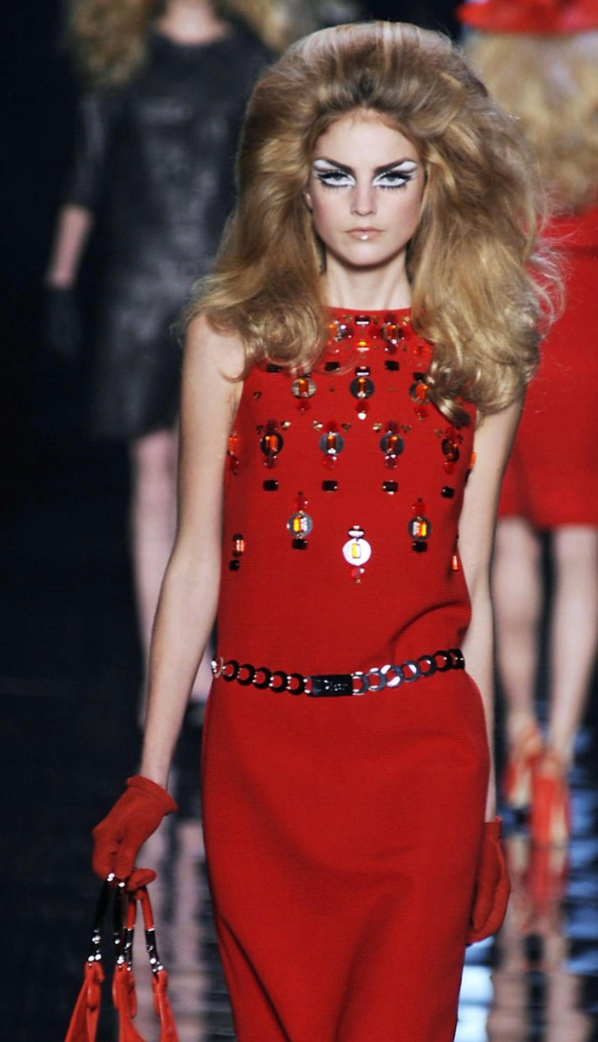 Dior by John Galliano F/W 2008 Laufsteg-Cocktailkleid im Angebot 7