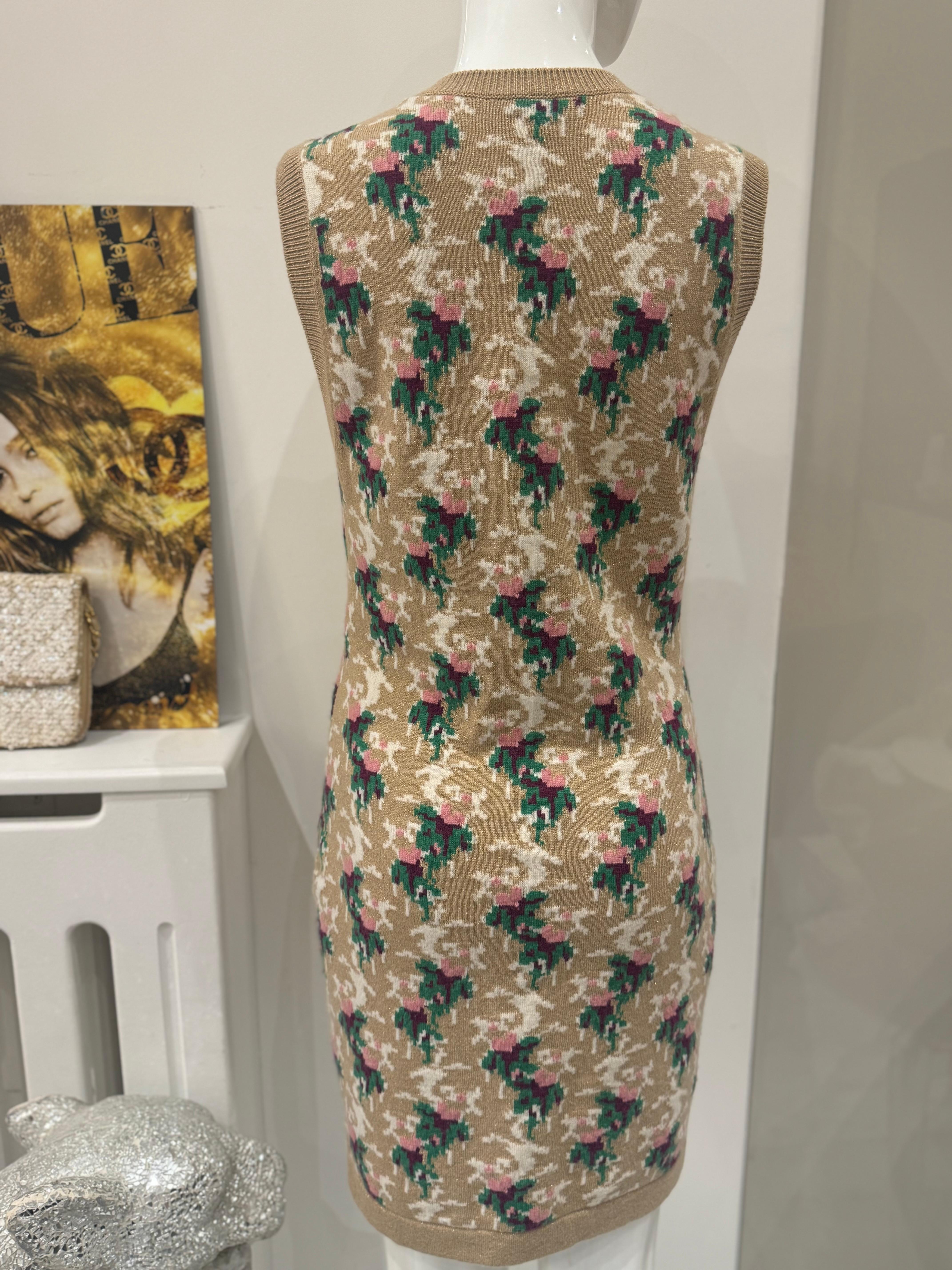 Chanel métiers dart 2017 Parigi Cosmopolite abito in cachemire collezione ritz in vendita 3