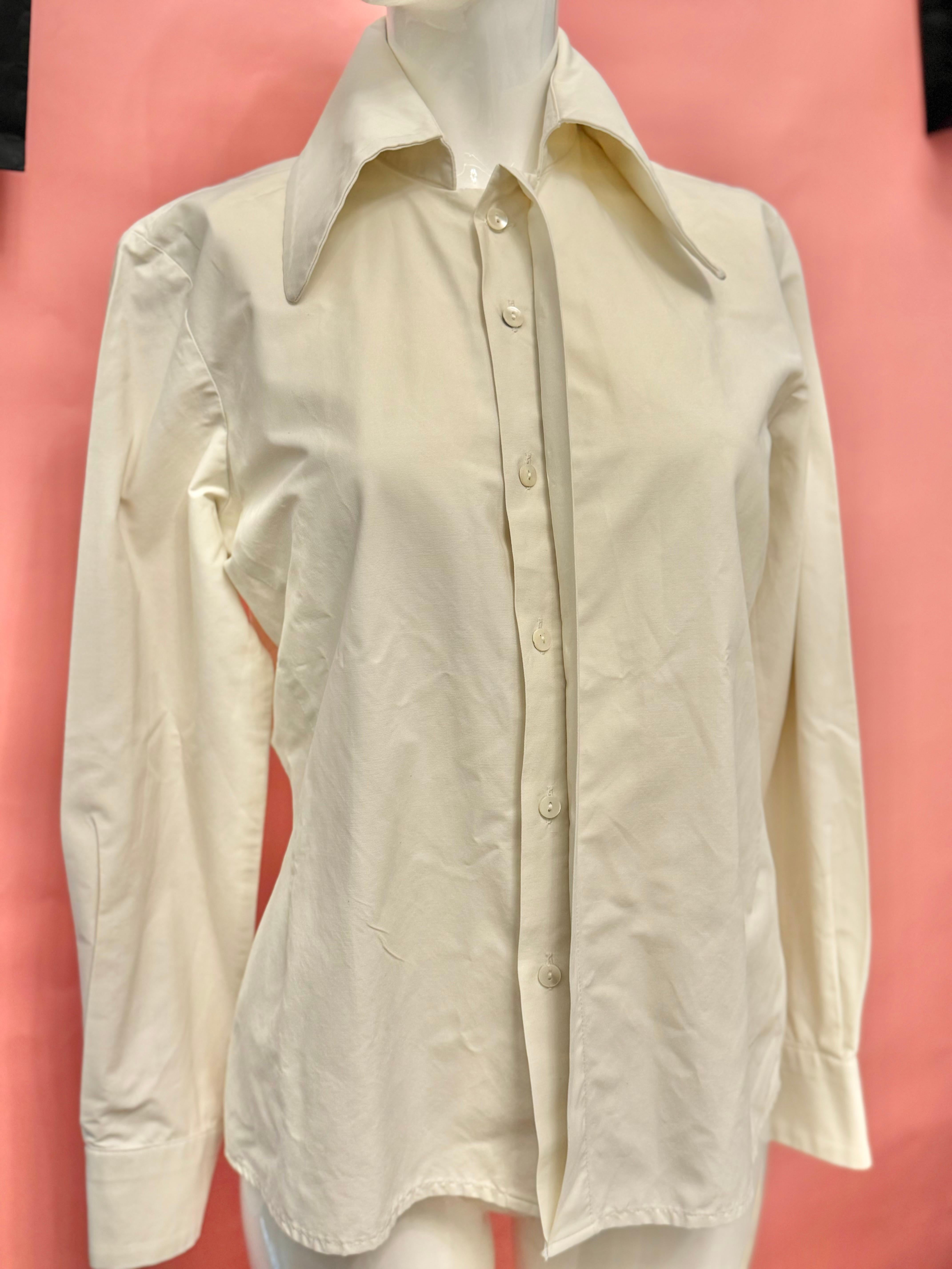 da uomo o donna Martine Archival 90's camicia bianca in vendita