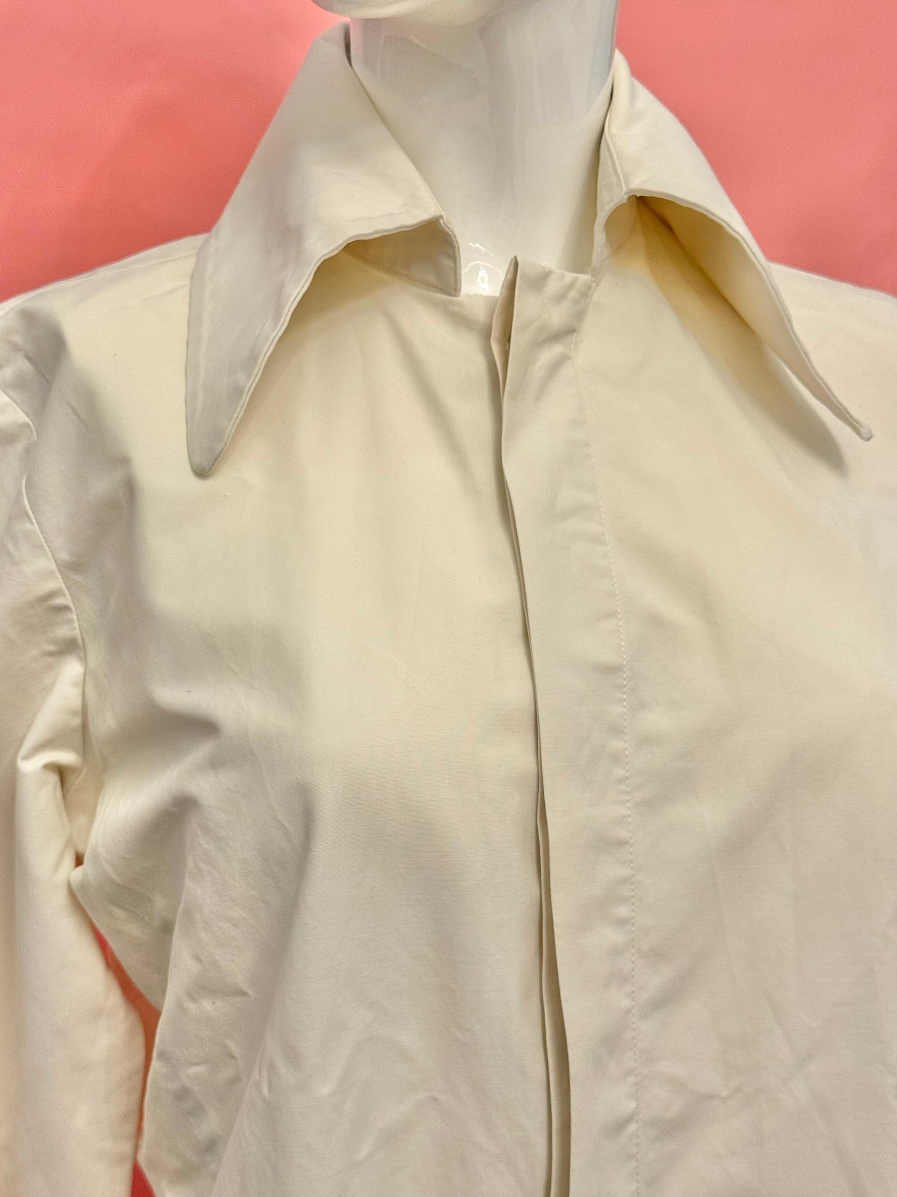 Martine Archival 90's camicia bianca in vendita 1