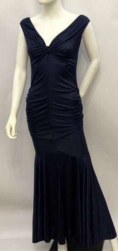 Rare John Galliano S/S 2004 Sculptural Stretch Evening Dress Mermaid Silhouette