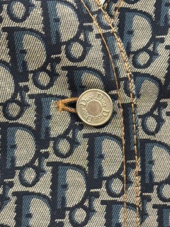Rare Christian Dior by John Galliano S/S 2005 Oblique Monogram Denim Jacket