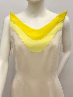 Rare Thierry Mugler S/S 1990 « Rainbow » Sculptural Colorblock Dress