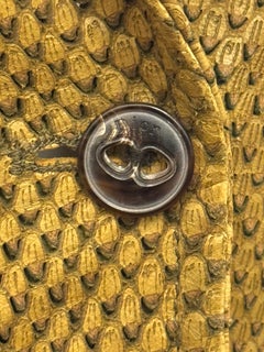 Christian Dior by John Galliano 2006 Python Effect Punched Leather jacket