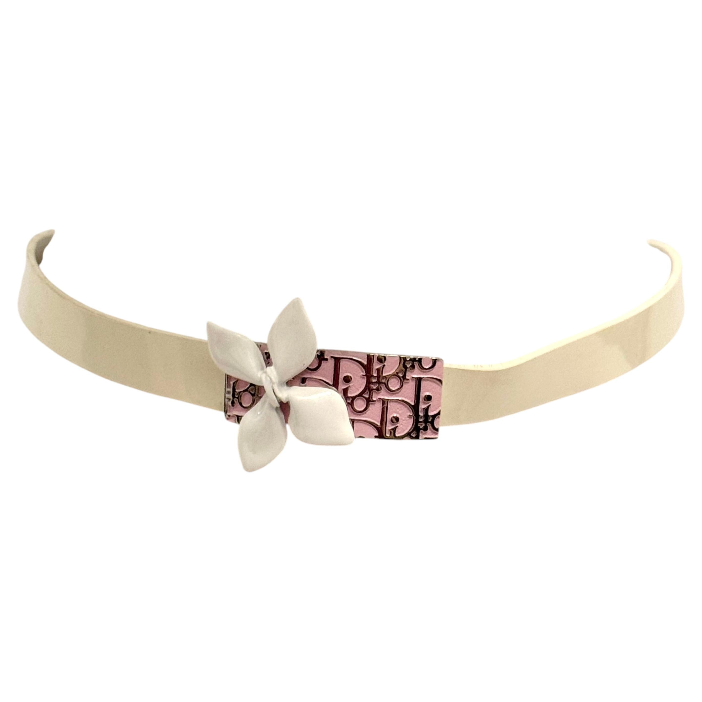 Pre-owned Dior Christian  By John Galliano S/s 2004 Girly Issimo Flower Choker Necklace In Multiple