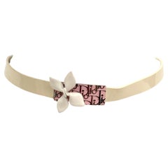 Christian Dior by John Galliano S/S 2004 Girly Diorissimo Flower Choker Necklace