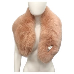 Christian Dior by John Galliano F/W 2004 Pink Fox Fur Collar Léopard Silk Lining