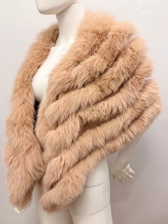 Christian Dior by John Galliano F/W 2004 Pink Fox Fur Draped Stole Wrap