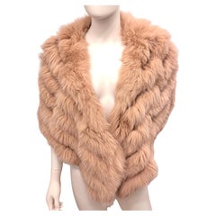 Christian Dior by John Galliano F/W 2004 Pink Fox Fur Draped Stole Wrap