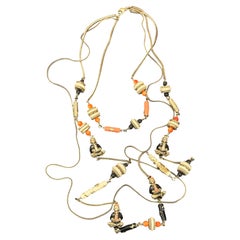 Rare Chanel métiers d’art Paris Shanghai Pre Fall 2010 multi strand necklace