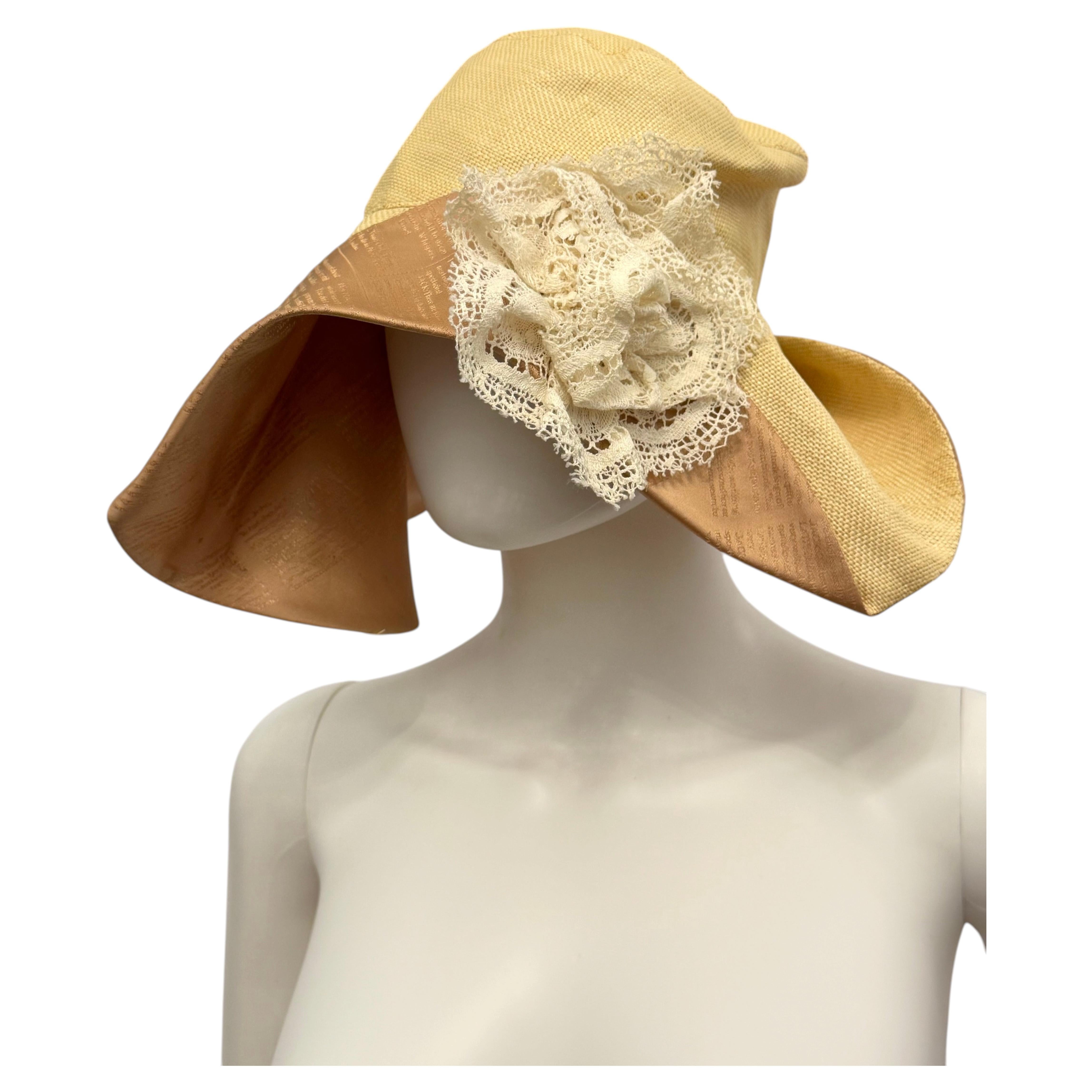 What is a floral hat called?