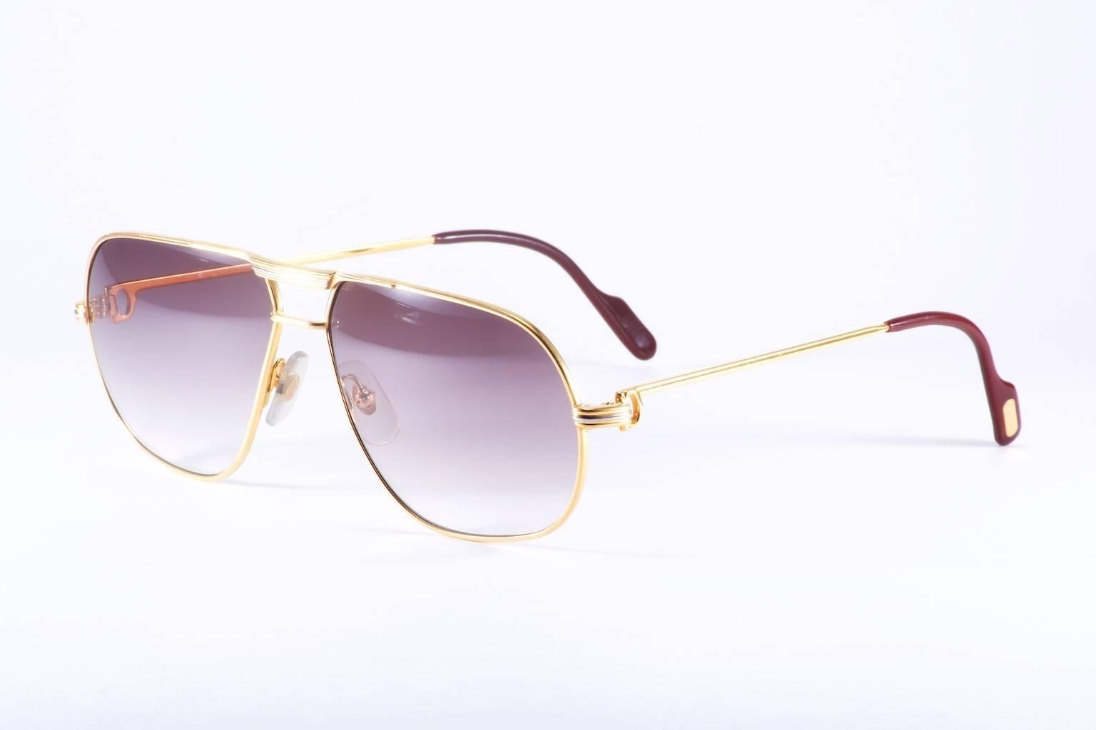 Cartier Sunglasses In New Condition In Los Angeles, CA