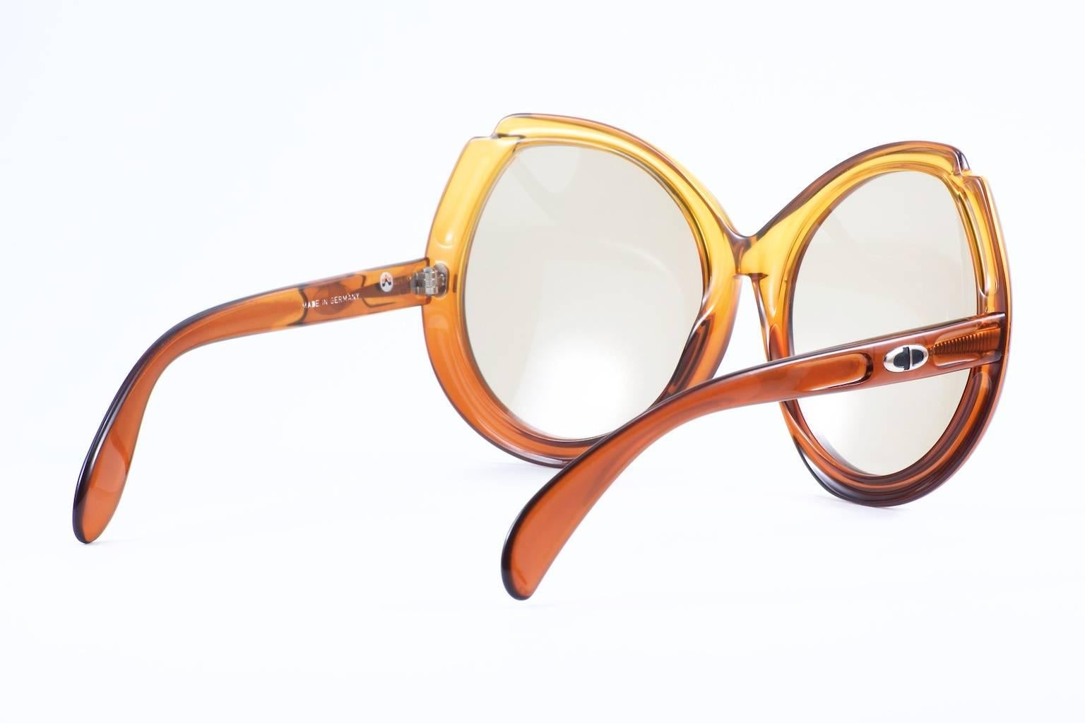 Hotel de Ville's Vintage Christian Dior Oversized Sunglasses  In New Condition For Sale In Los Angeles, CA