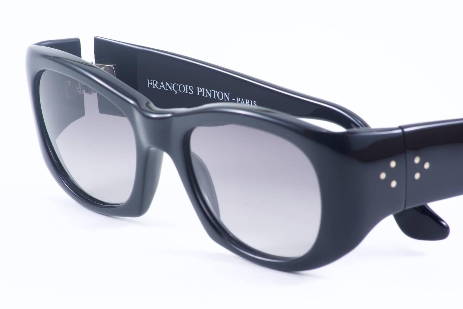 Gray Francois Pinton Sunglasses - Made in France For Sale