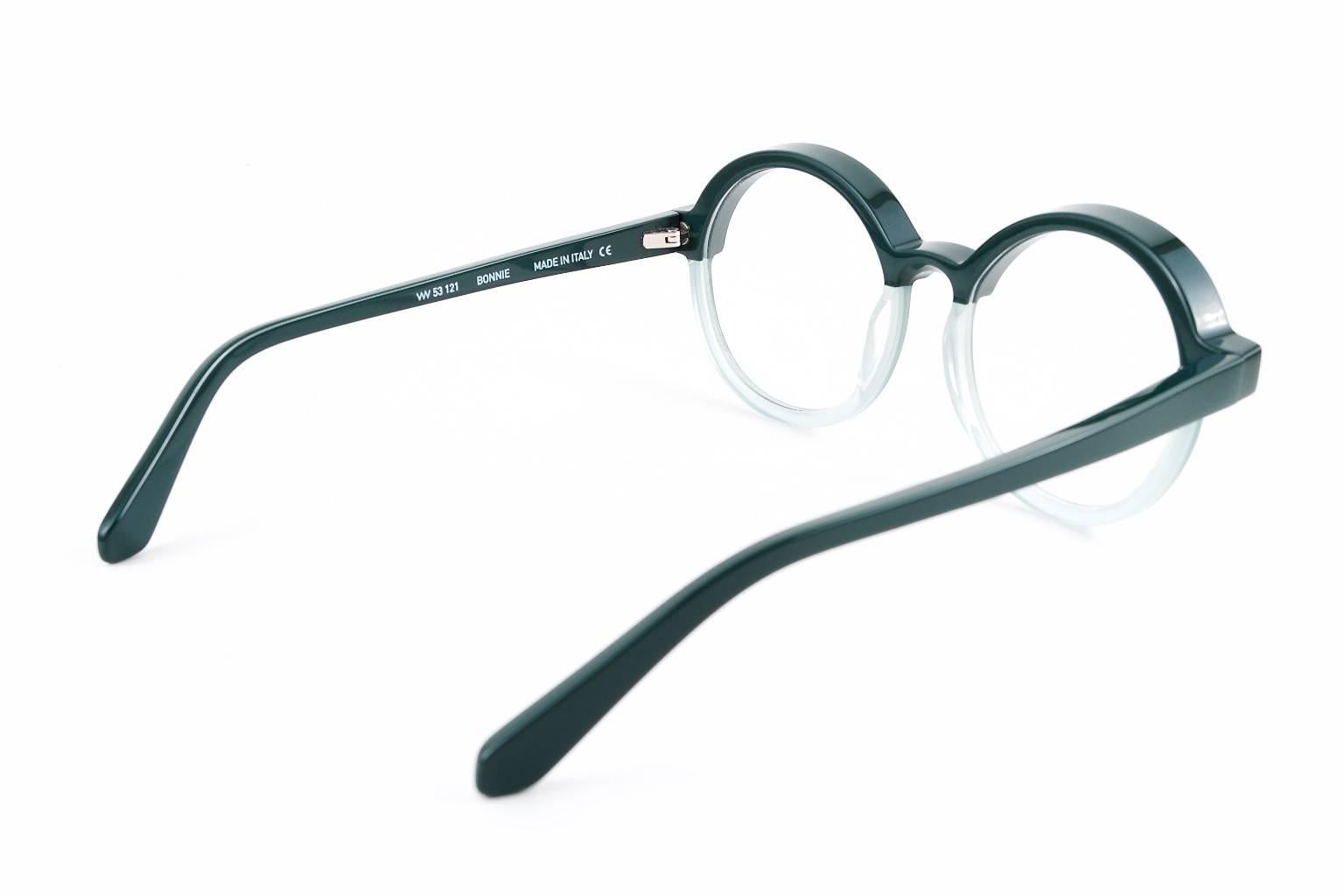 Gray Veronika Wildgruber Bonnie Eyeglasses - Made in Italy For Sale