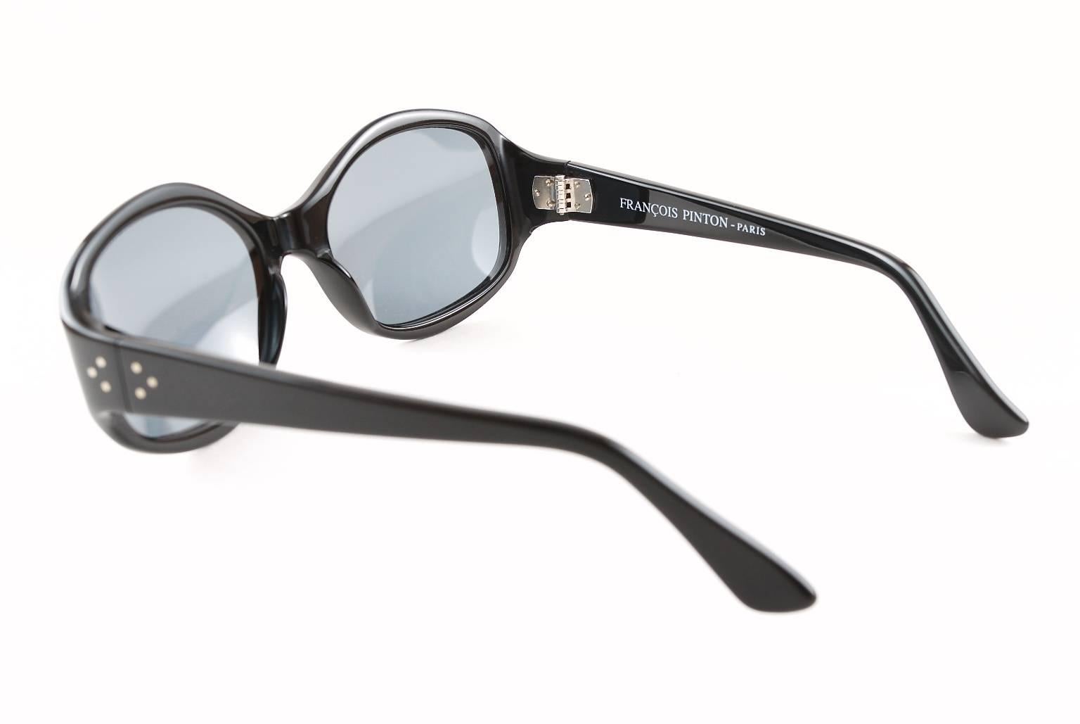 Gray  Francois Pinton LUNE Sunglasses - Made in France For Sale