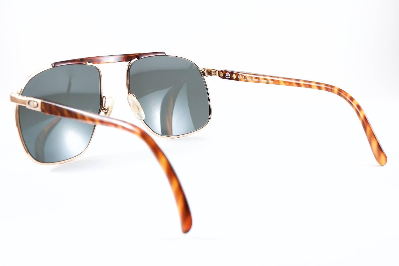 1980s Vintage Christian Dior Sunglasses In New Condition For Sale In Los Angeles, CA