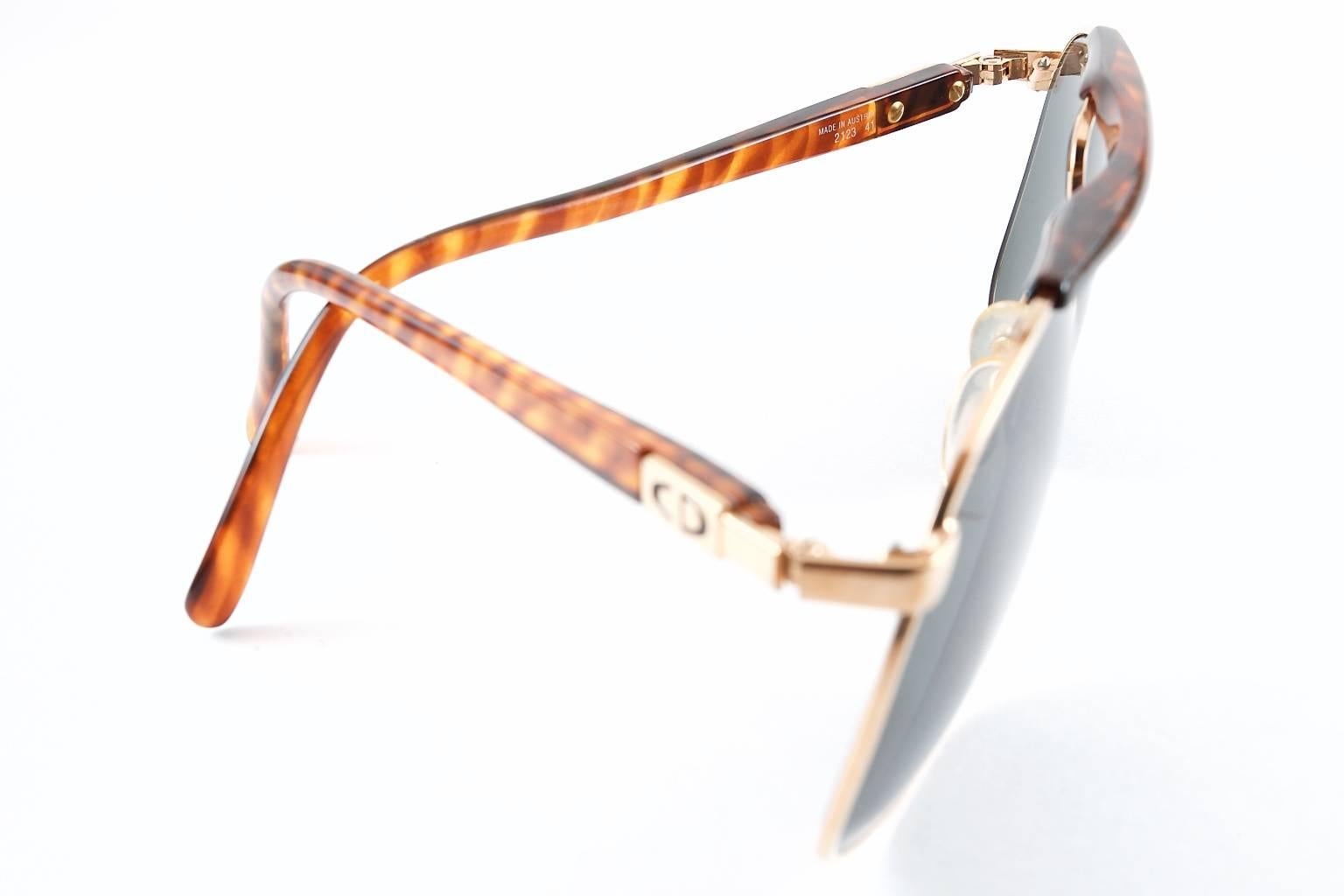 1980s Vintage Christian Dior Sunglasses For Sale 2