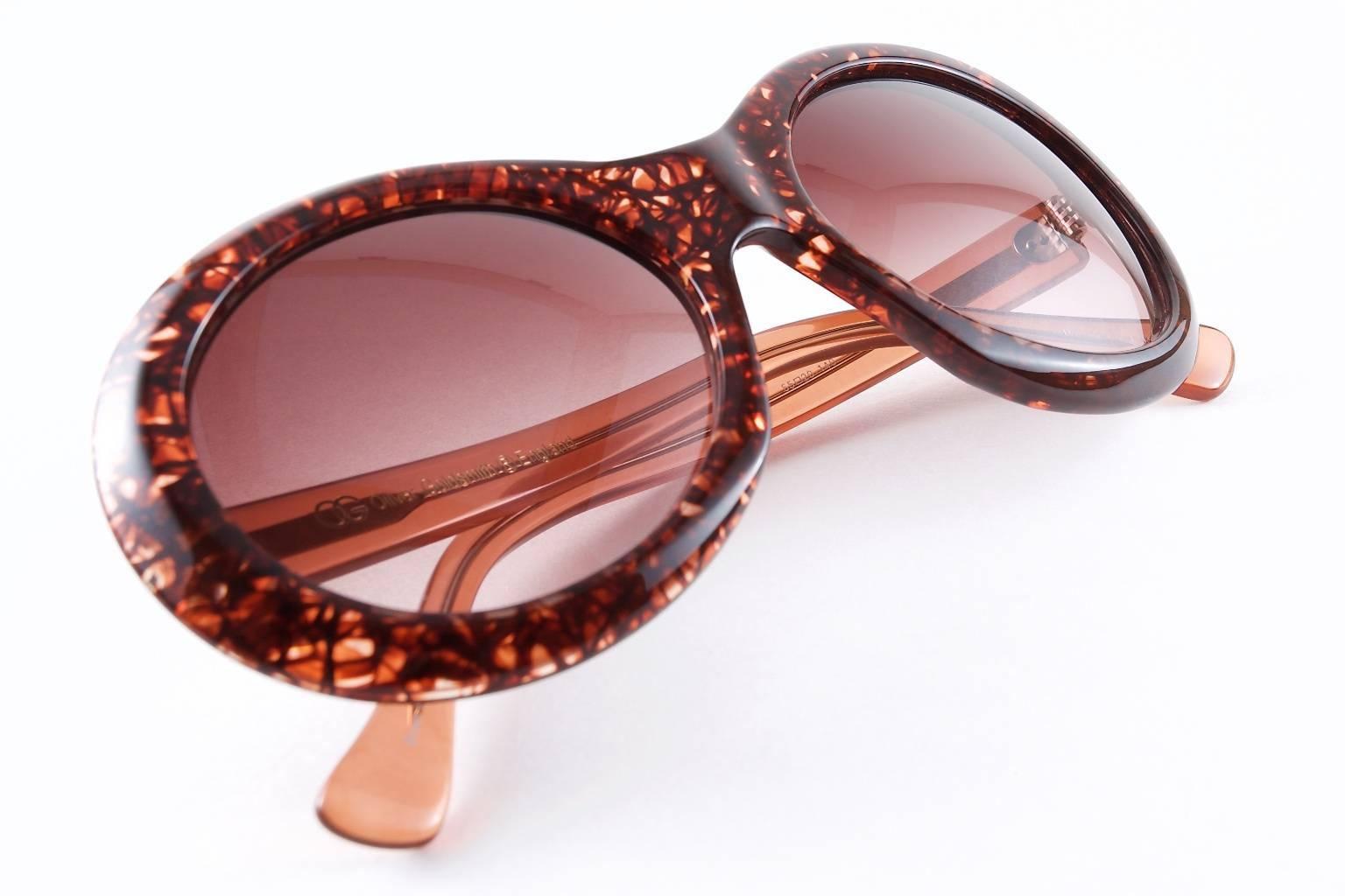 Oliver Goldsmith Audrey Sunglasses - Made in Japan For Sale 1