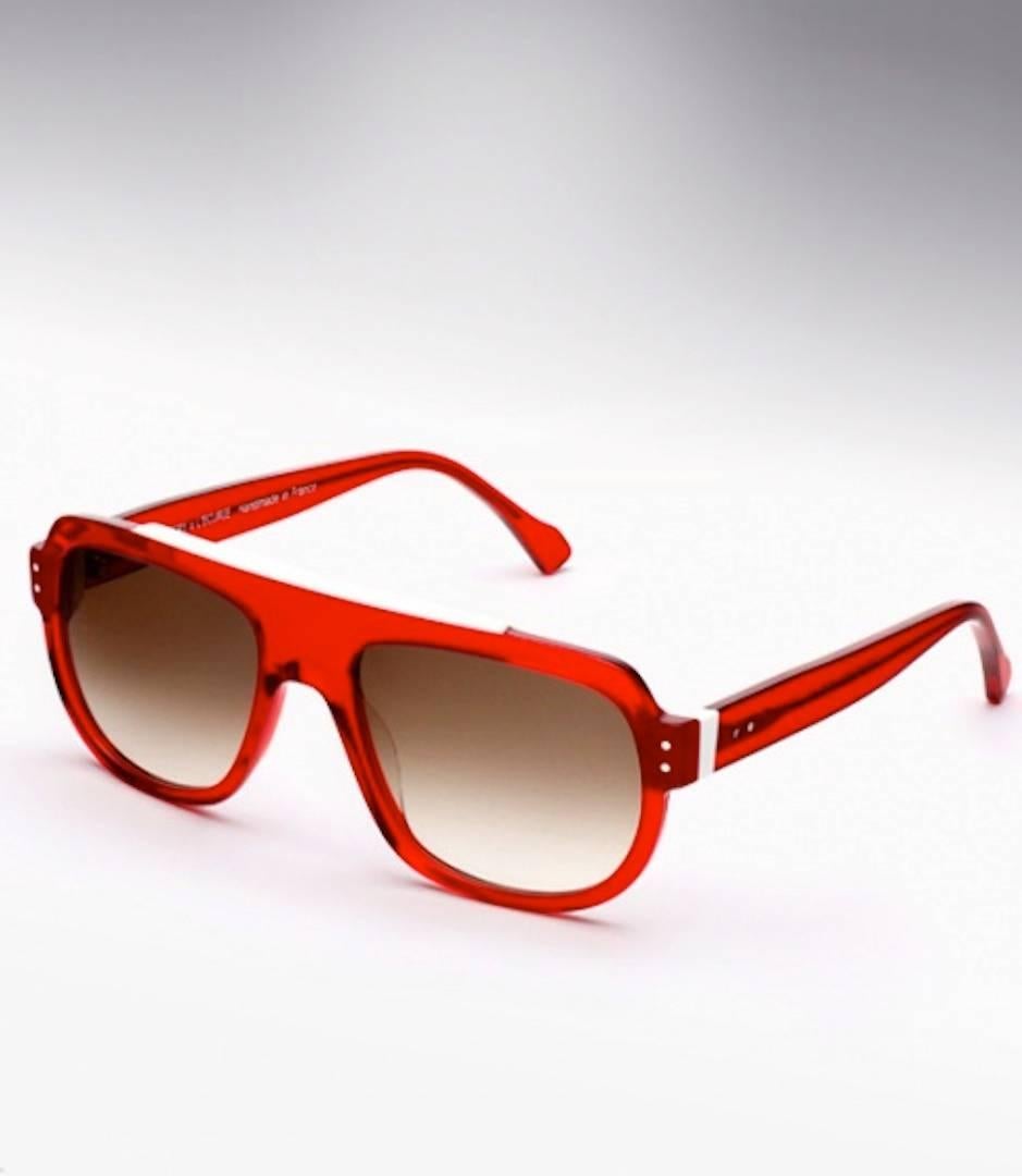 thierry lasry red sunglasses