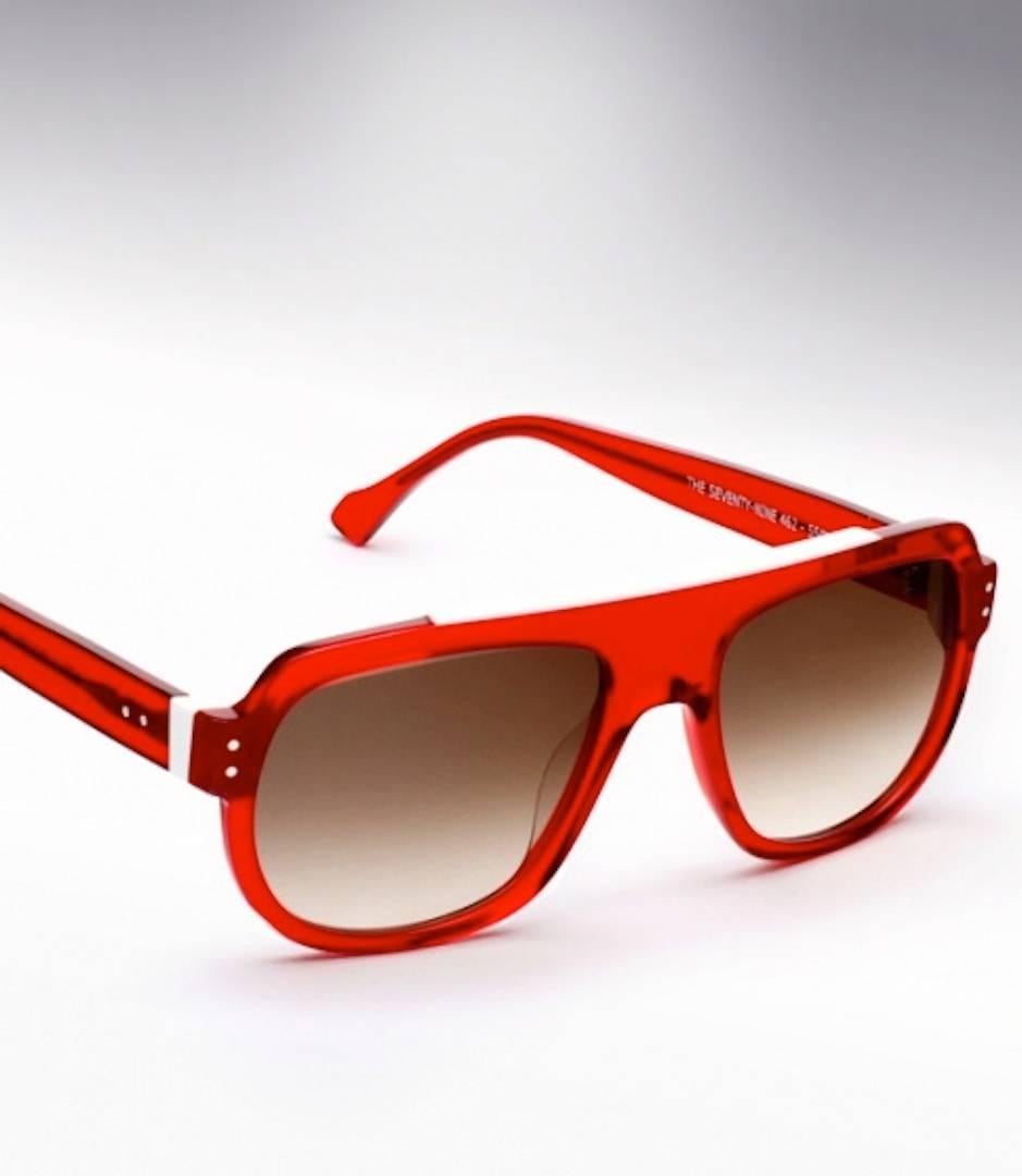 Thierry Lasry collaborates with French design house L’Ecurie, to create a truly unique piece of eyewear that blends both their passions seamlessly. The frame, appropriately named “The Seventy Nine”, revives the cool styling of the glasses worn by