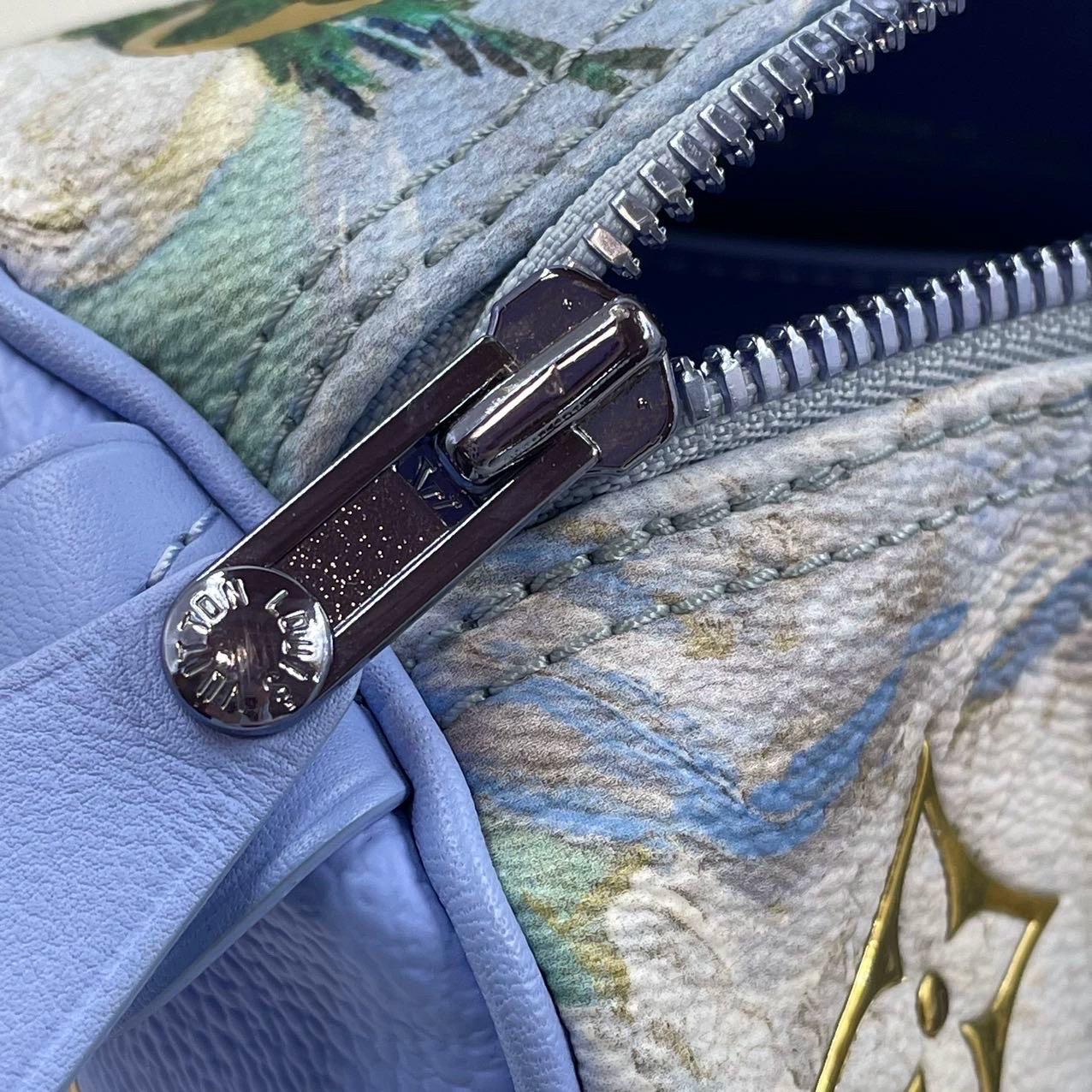 Louis Vuitton x Jeff Koons Speedy 30 Van Gogh Top Handle Bag For Sale 6