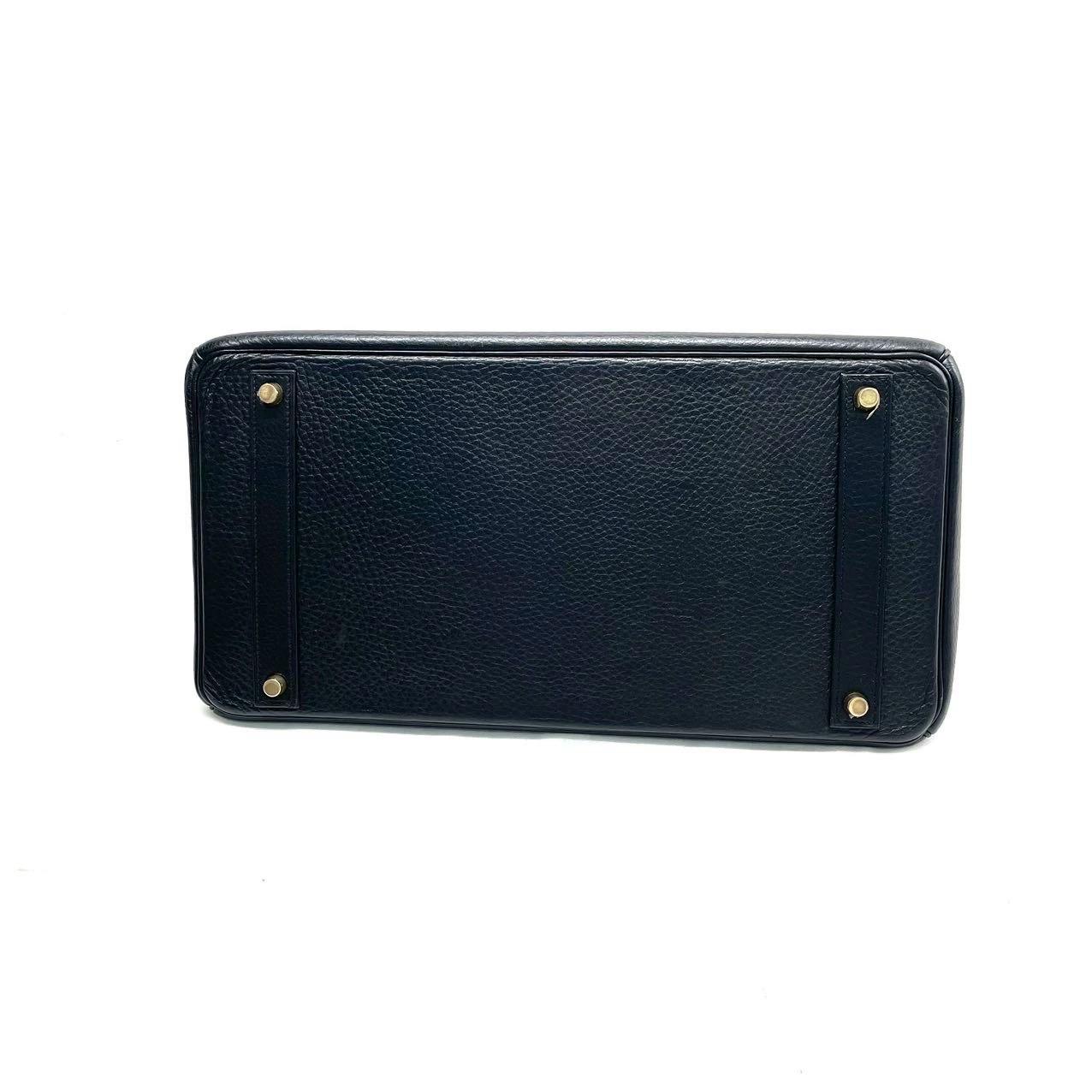 Hermes Birkin 40 Black Togo Leather Gold Hardware 2001 In Good Condition In AUBERVILLIERS, FR