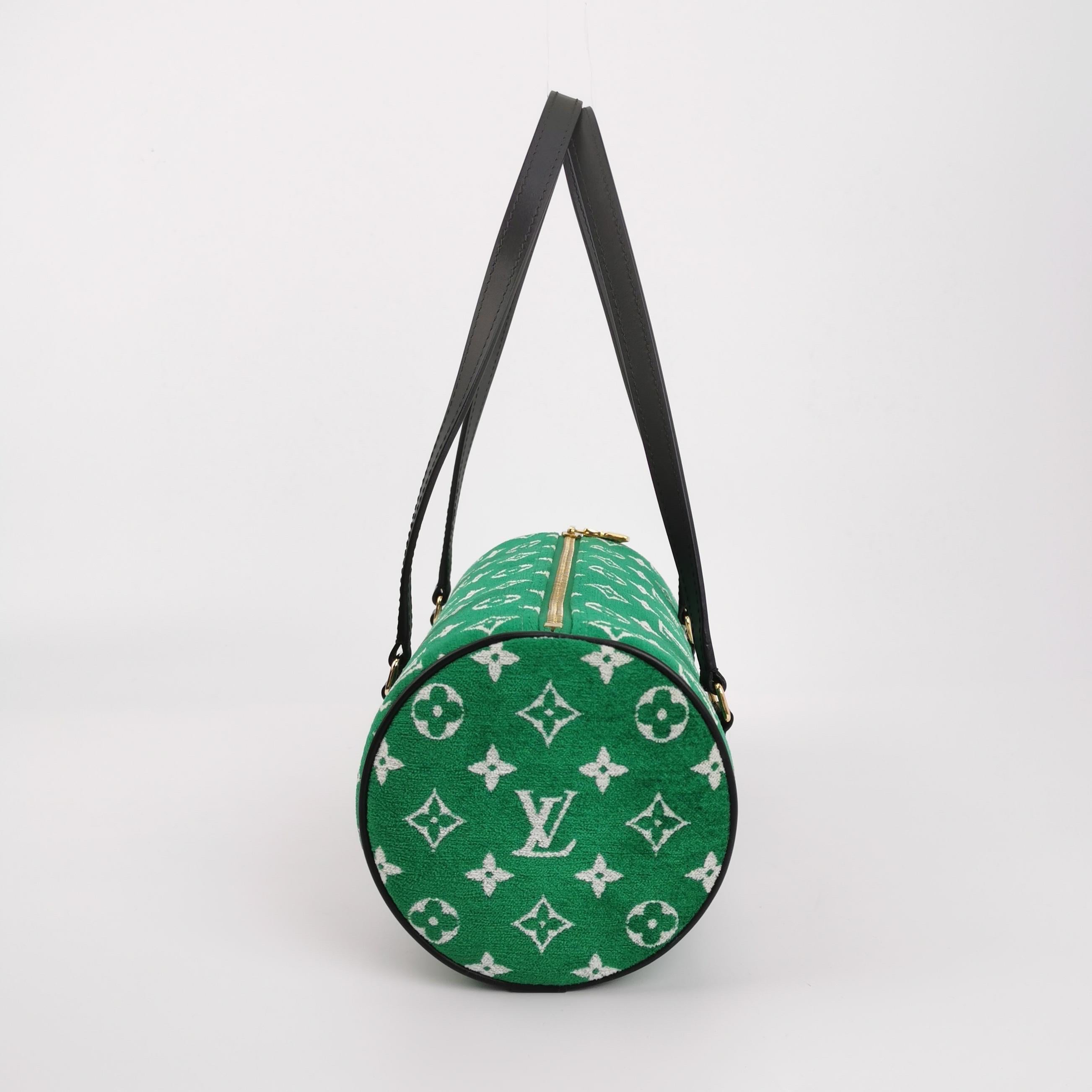 Donna Louis Vuitton Papillon Trunk 26 Greene & Greene in Velluto e Pelle in vendita