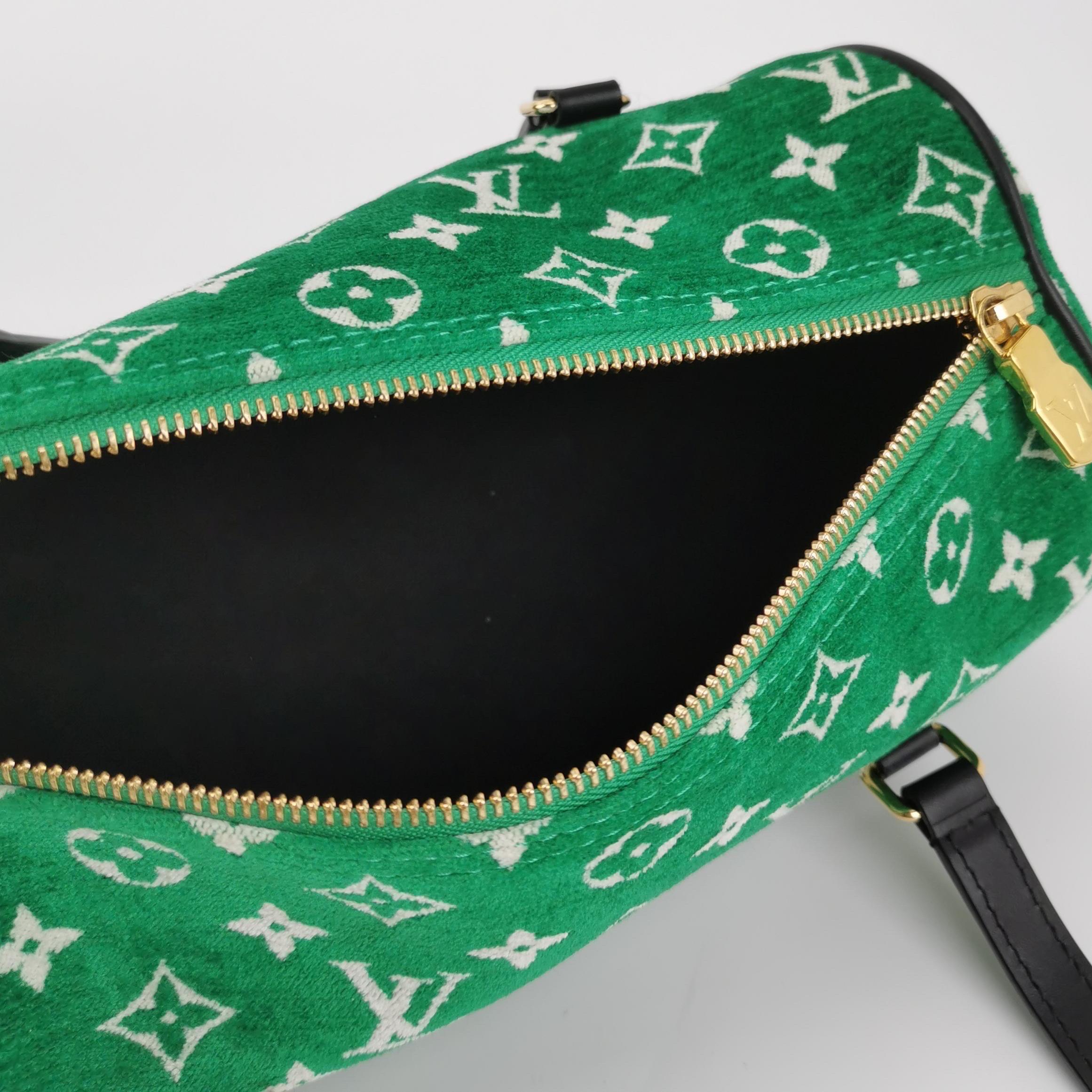 Louis Vuitton Papillon Trunk 26 Greene & Greene in Velluto e Pelle in vendita 7
