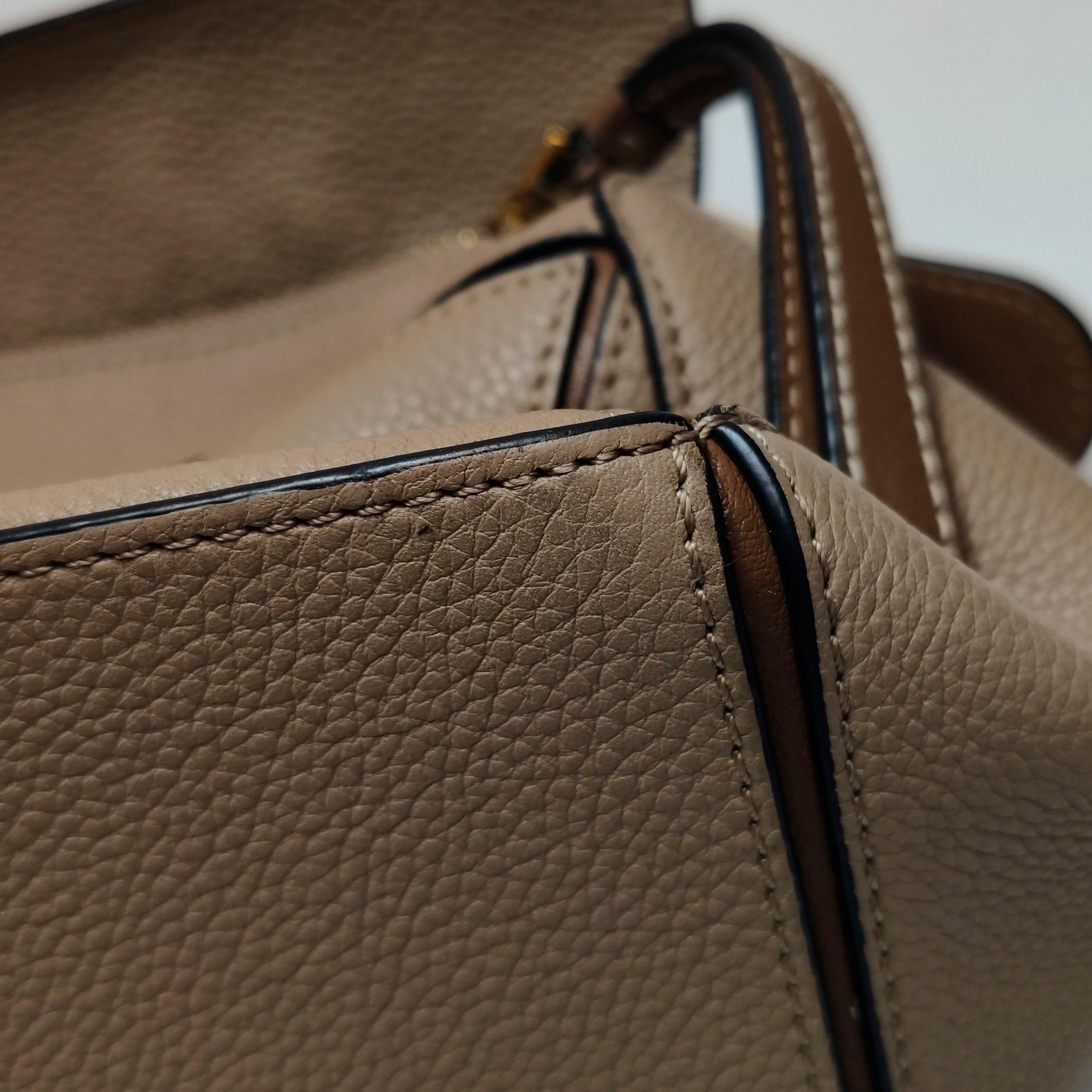 Loewe Puzzle Small Sand Beige Brown Strap Crossbody Bag en vente 13