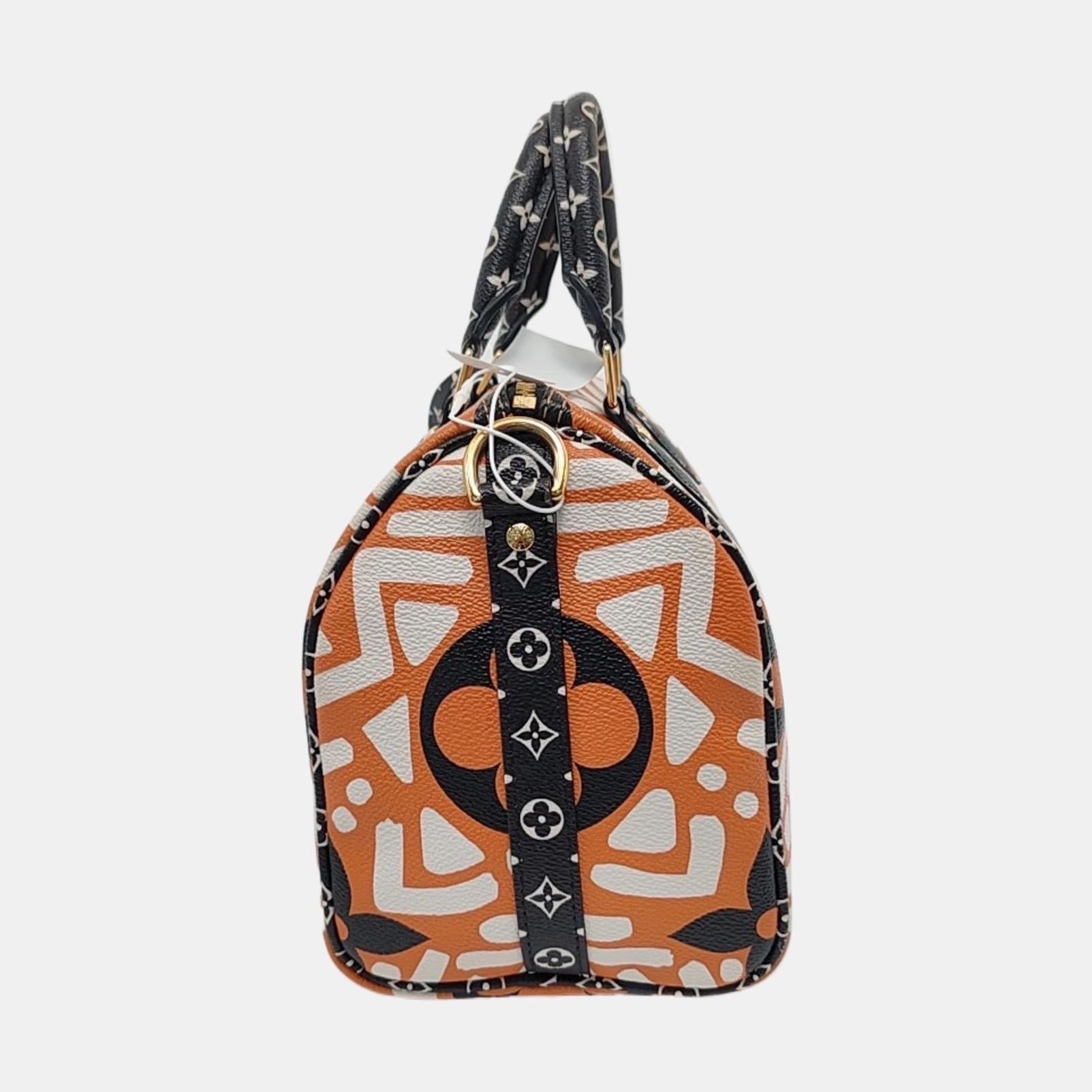 Marron Louis Vuitton Speedy Bandouliere 25 Giant Monogram Crossbody Bag en vente