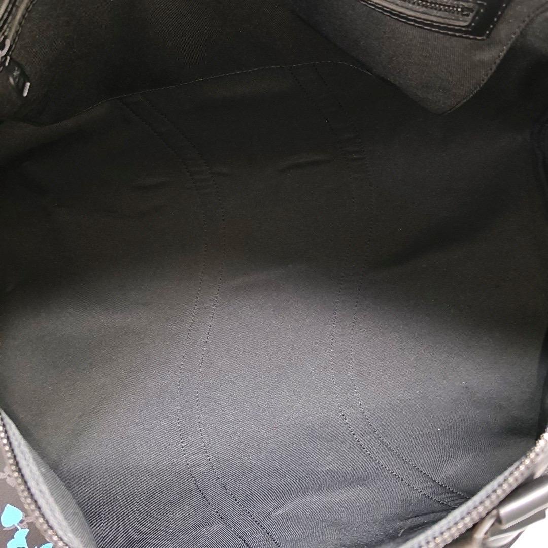 Louis Vuitton Keepall 50 Bandouliere Schwarz Monogram Blumendrucke 4