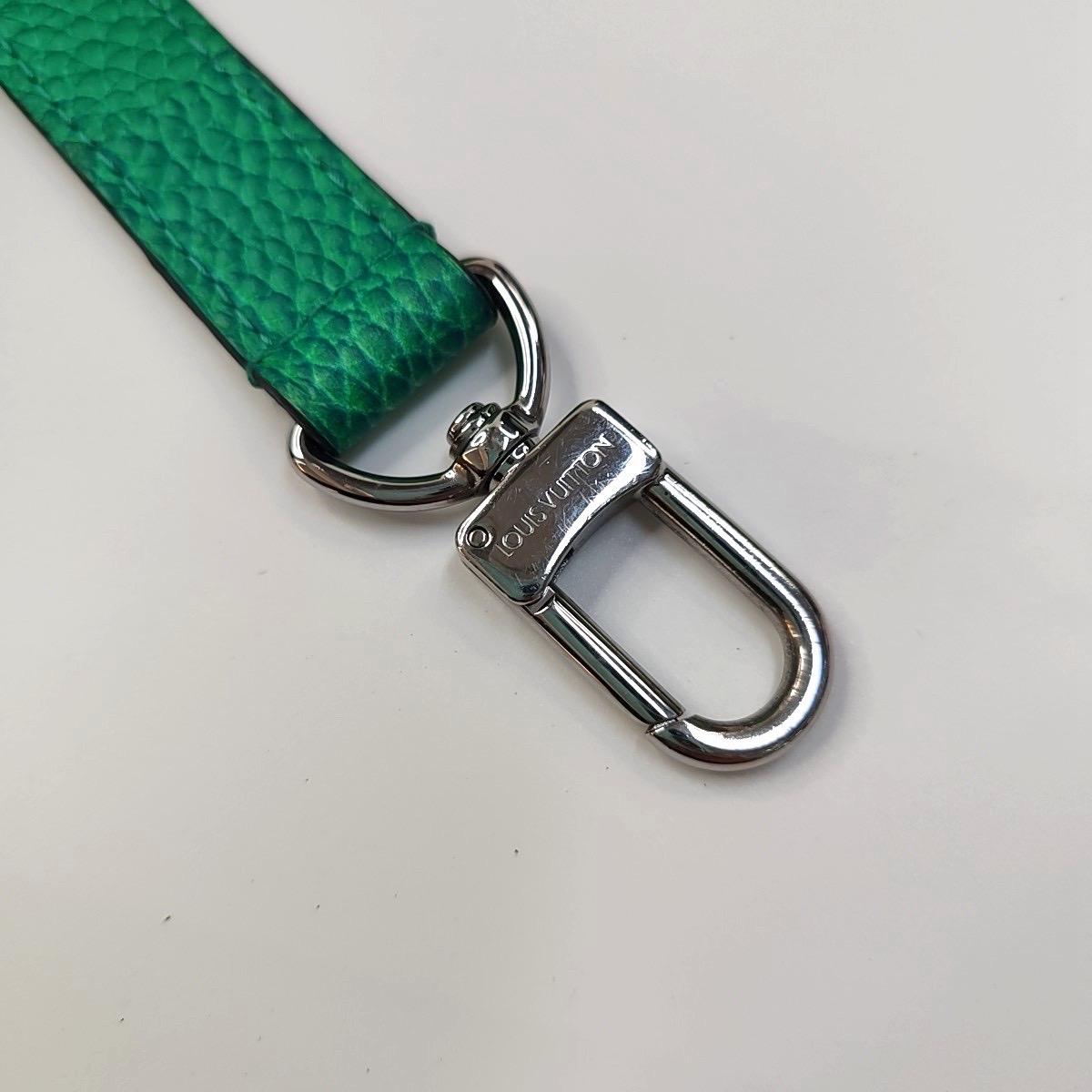 Louis Vuitton Keepall Nano Virgil Abloh Illusion Verde/Blu Pelle Taurillon Cr in vendita 7