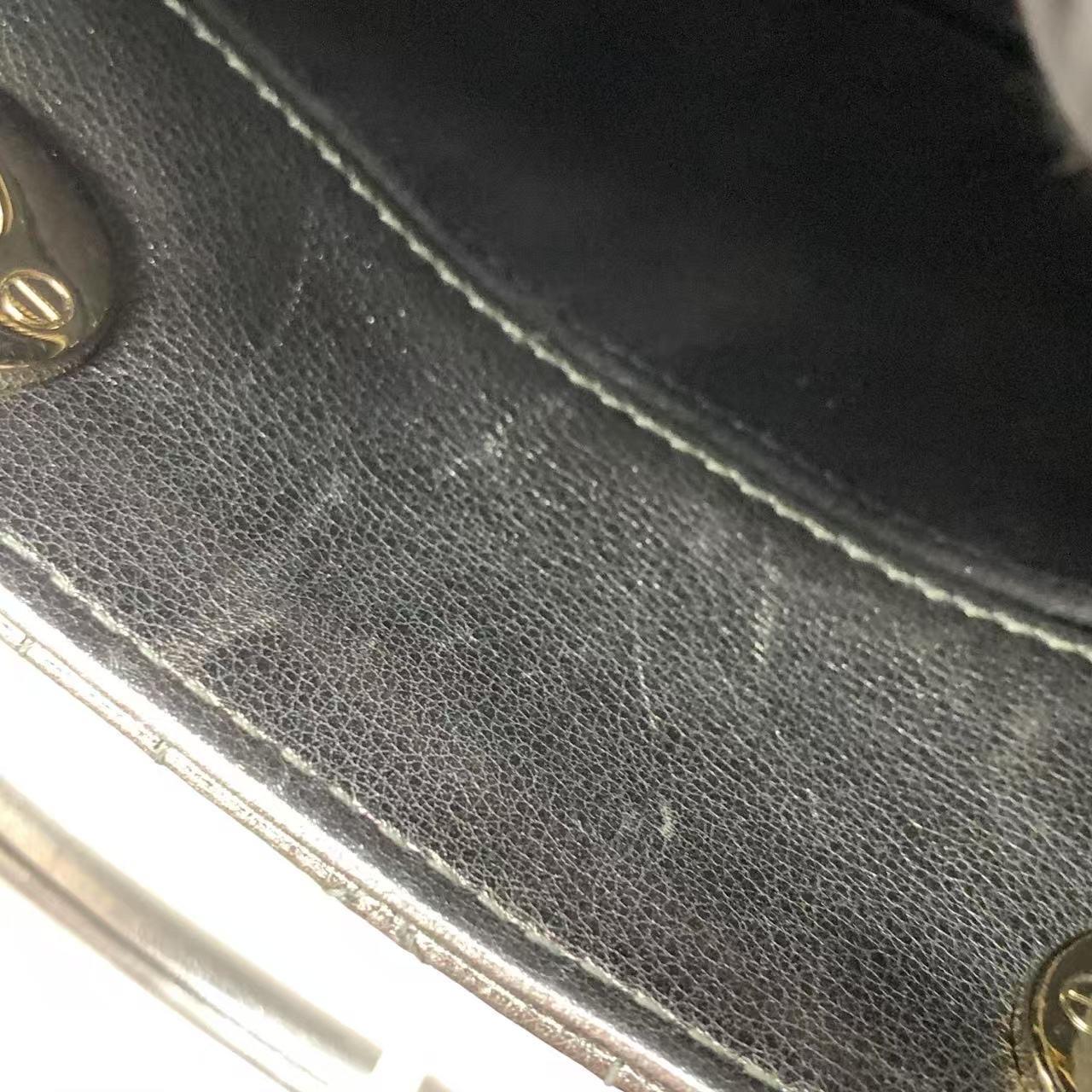 Lady Dior Small ABCdior Metallic Grey Cannage Lambskin Handbag with Strap 2019 en vente 14