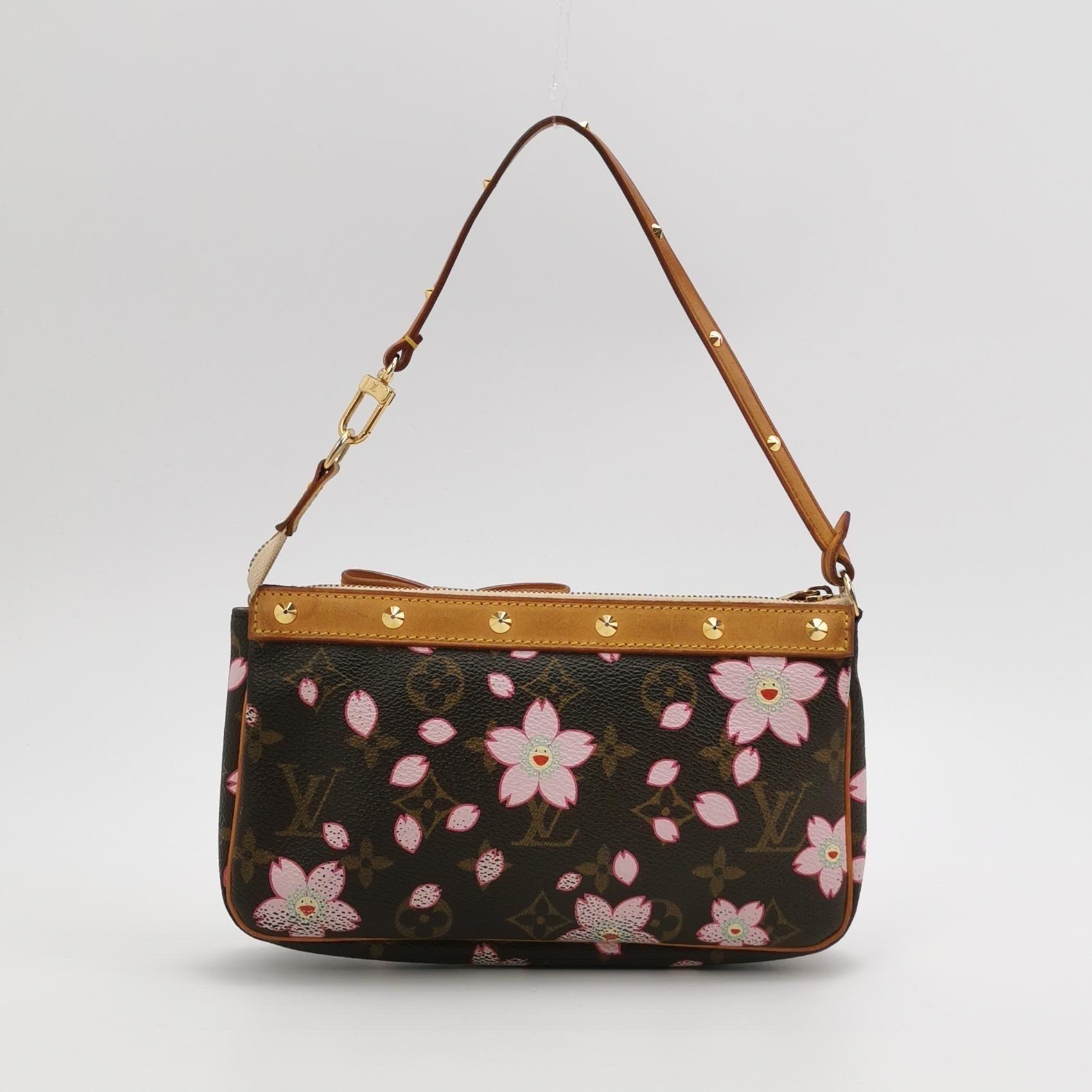 Louis Vuitton x Takashi Murakami Cherry Blossom Pochette Accessori in vendita 1