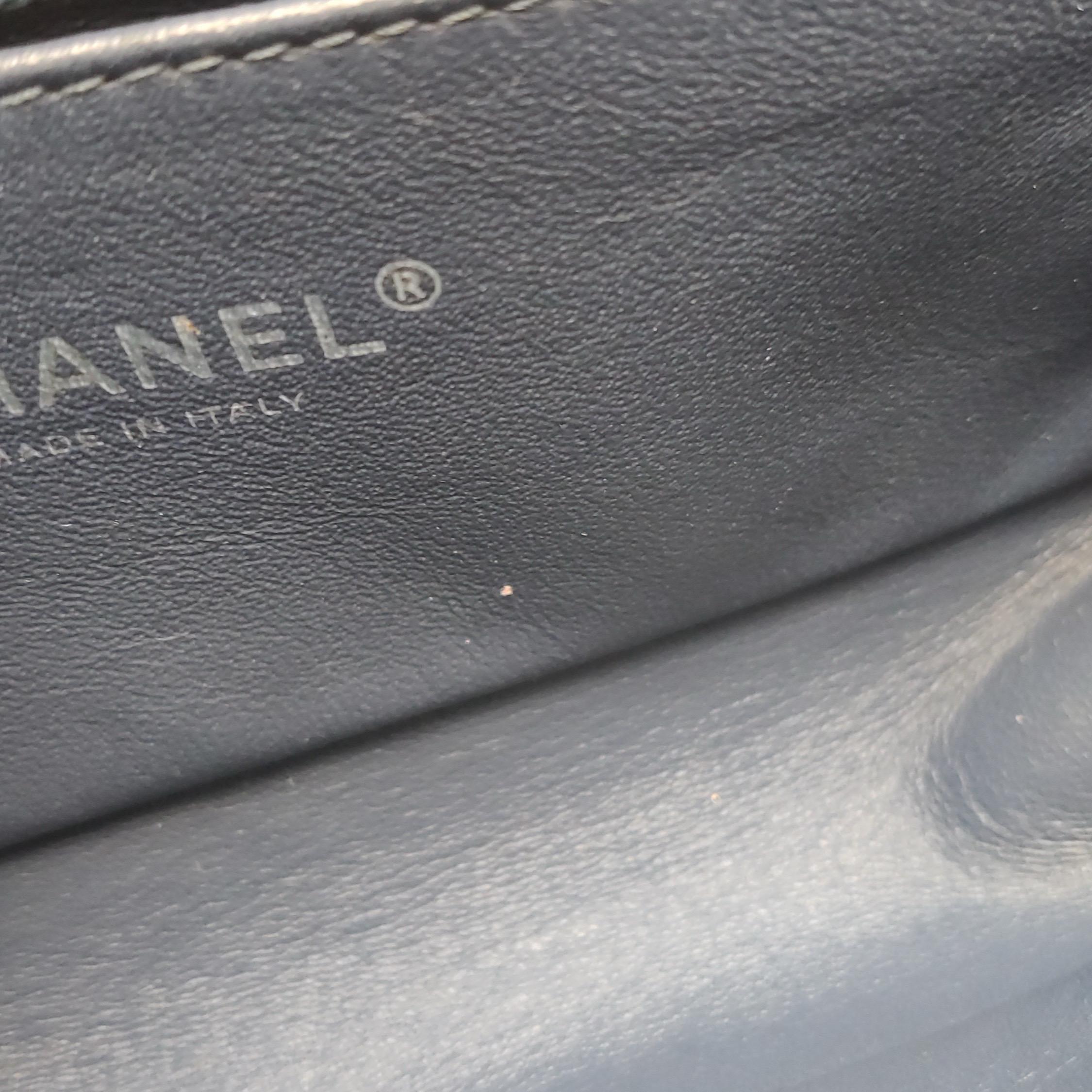 Chanel Le Boy Small Denim Blue Jeans Silver Antiqued Hardware 2012-2013 en vente 2