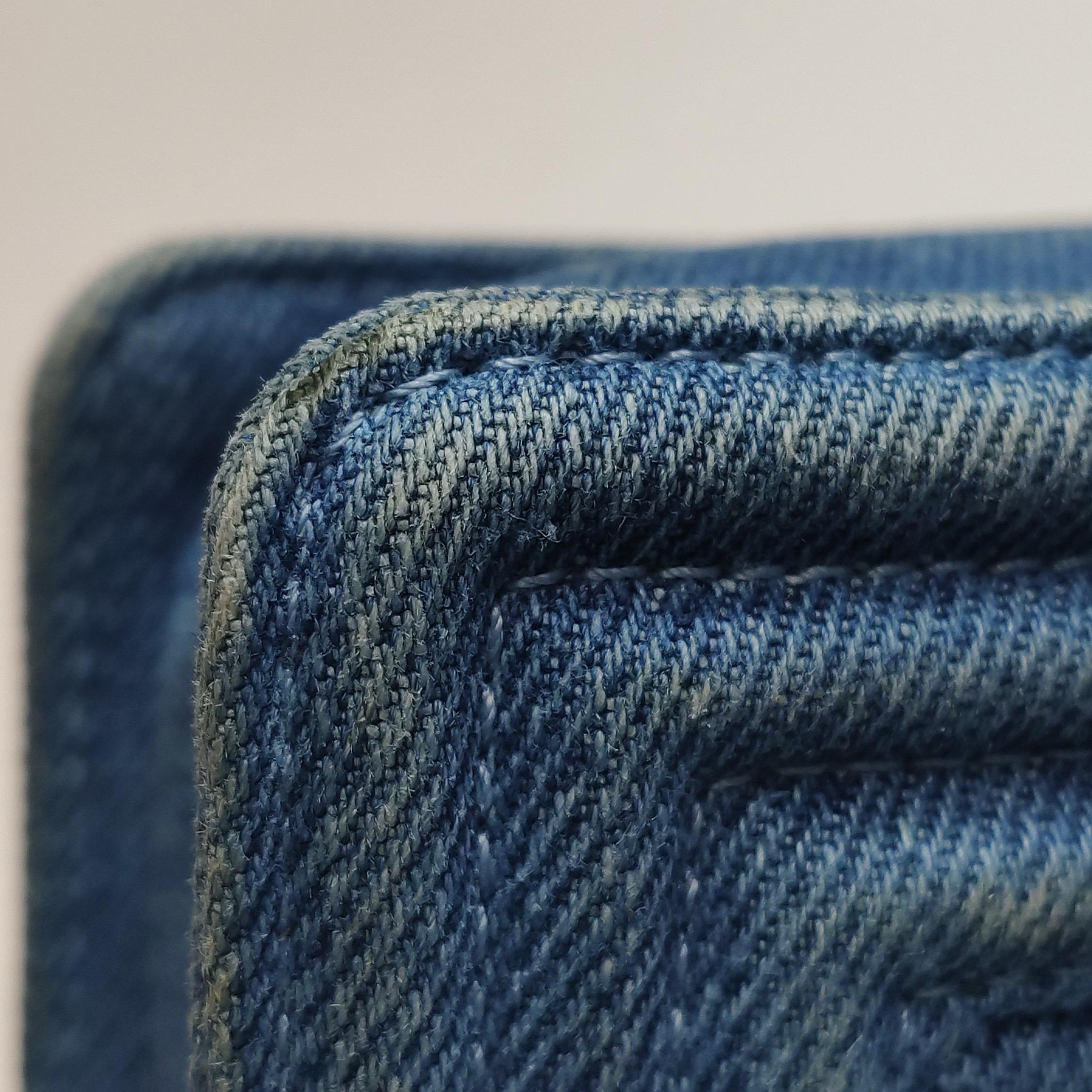 Chanel Le Boy Small Denim Blue Jeans Silver Antiqued Hardware 2012-2013 en vente 11