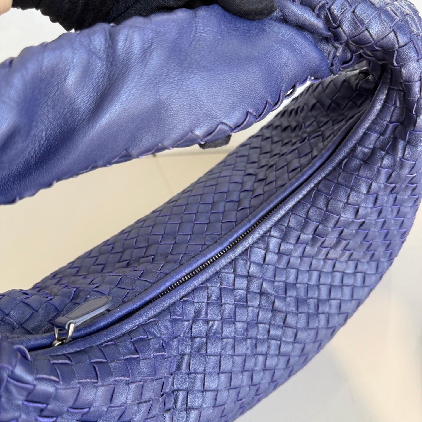 Donna Bottega Veneta Hobo Navy in pelle Intrecciato 47cm in vendita