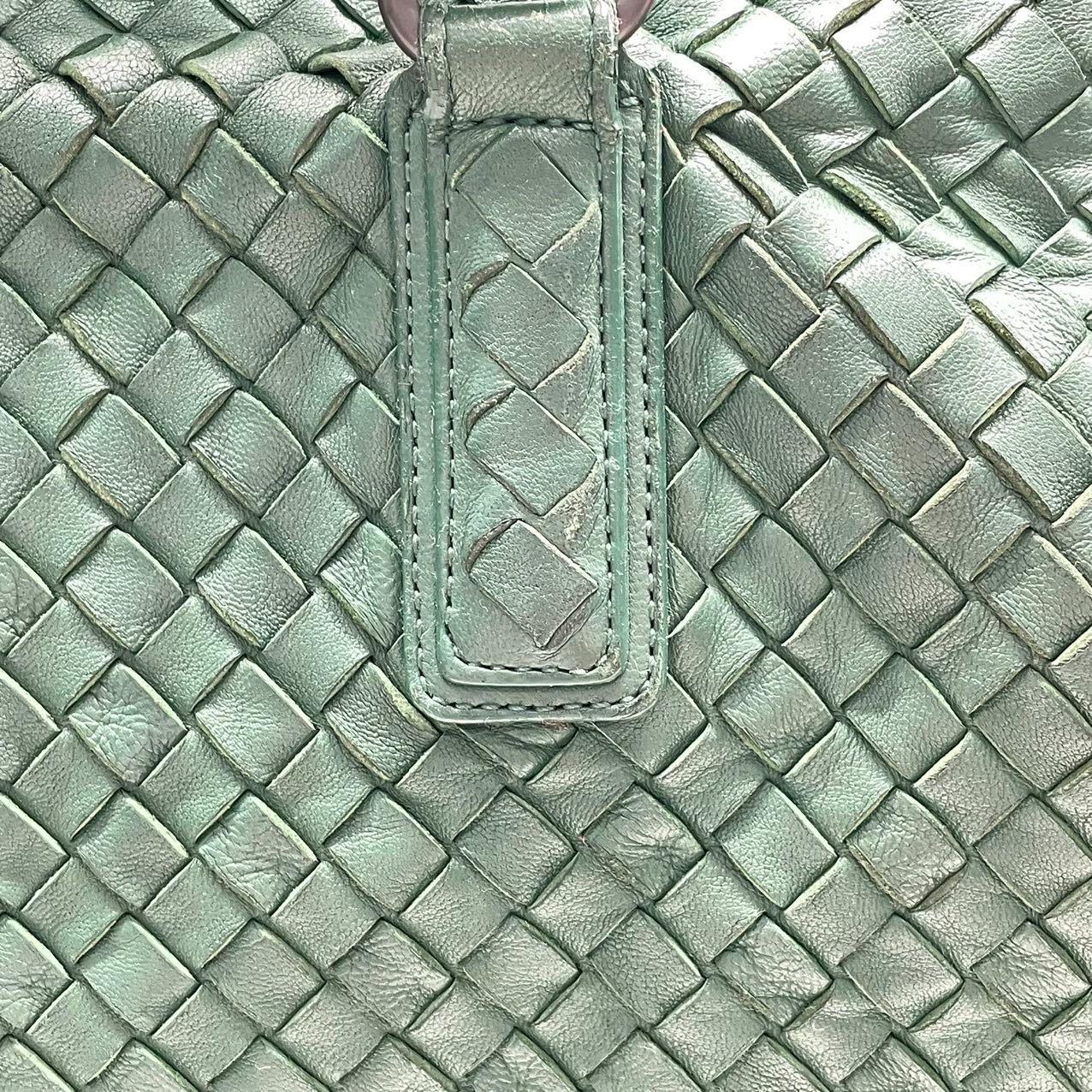 Bottega Veneta Maxi Convertible Tote Bag Hobo in pelle Greene & Greene scuro con trasporto bidirezionale 5 in vendita 13